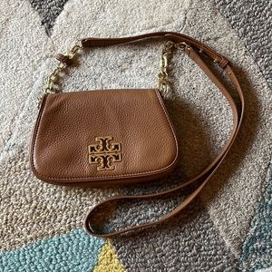 Tory Burch Tan Mini Britton Crossbody